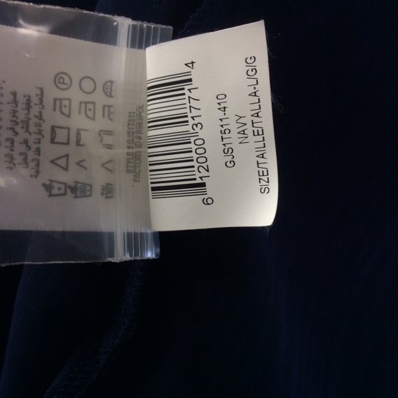 BCB Generation, Large, Navy, Boyfriend Blouse - Picture 8 of 8